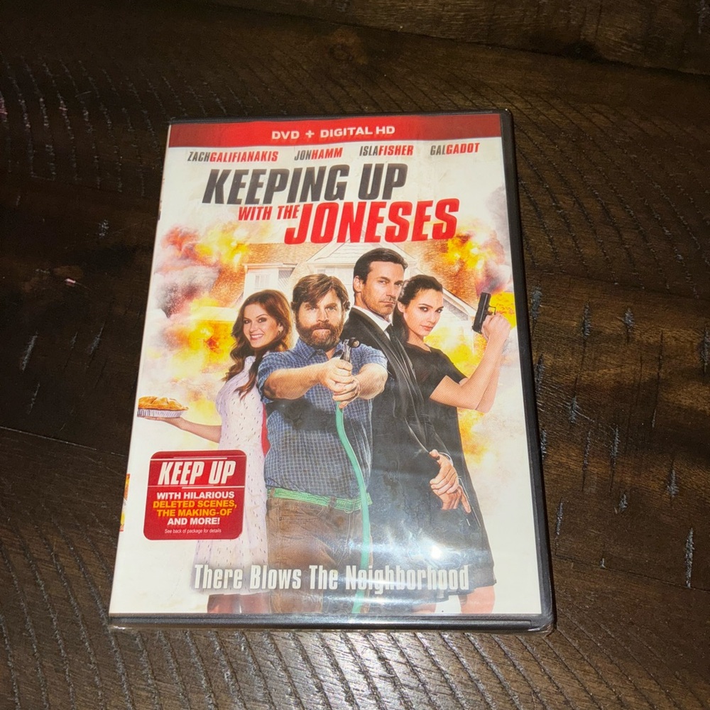 KEEPING UP WITH THE JONESES DVD W/ Zach Galifianakis. New/sealed
